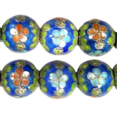 ENAMEL ROUND 16MM LIGHT BLUE